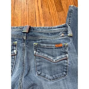 VINTAGE VIGOSS Y2K Early 2000s Low rise Contrast Stitch Boot Cut Jeans Women 5/6